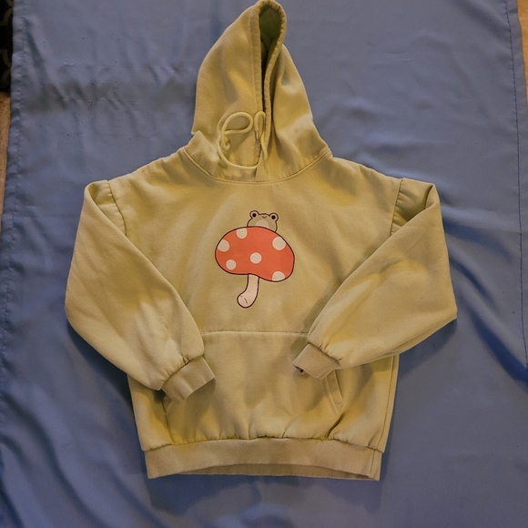 Kawaii lime green Frog Hoodie - Picture 2 of 7